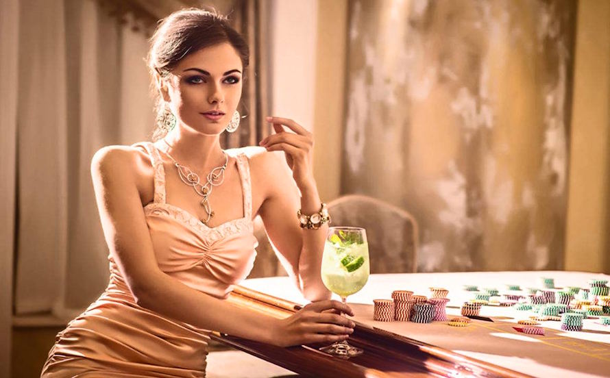 Maquillage glamour style casino